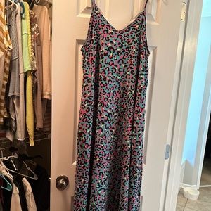 Cheetah print maxi dress